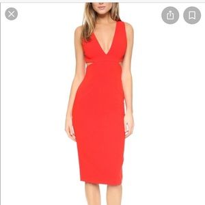 Red Alice and Olivia Riki dress